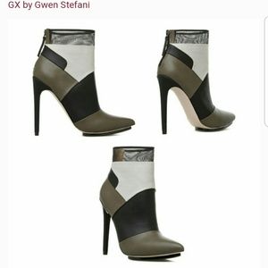 GX Gwen Stefani Kanayo booties Army Green Sz 8.5